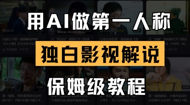 用AI做第一人称独白影视解说，手把手教学，保姆级教程-天时网