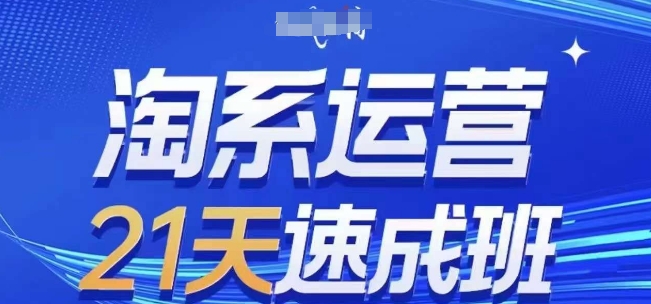 淘系运营21天速成班(更新25年3月)，0基础轻松搞定淘系运营，不做假把式-天时网
