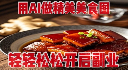 用AI做精美美食图，无需专业设备拍摄，轻轻松松开启副业-天时网