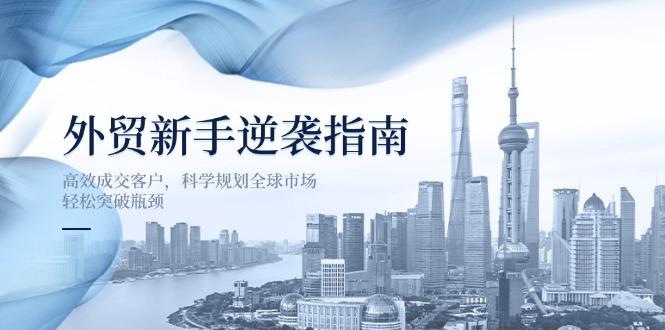 外贸新手逆袭指南：高效成交客户，科学规划全球市场，轻松突破瓶颈-天时网