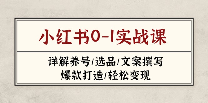 小红书0-1实战课(2023-2025-天时网