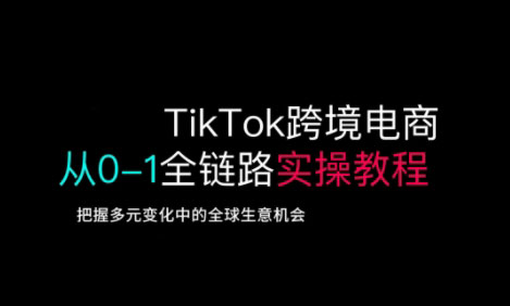 TikTok电商运营从基础到高阶全方位实操-天时网
